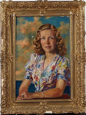 Porträtt by Dirk Van DRIEST - auction artwork with signature