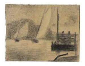 Régates (deux Bateaux à Voiles) by Georges Pierre SEURAT