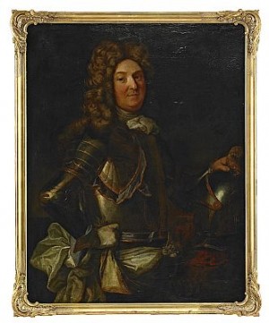 Porträtt Föreställande Officer Iklädd Harnesk - Höftbild by Hyacinthe RIGAUD