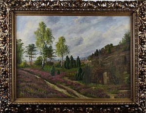 Landskap Med Backstuga by Karl PFEIFER - auction artwork with signature