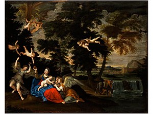 Die Ruhe Auf Der Flucht Nach ägypten by Francesco ALBANI