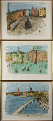 3 St, Stockholmsbilder by Astri BERGMAN-TAUBE