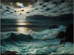 Dubrovnik Bei Mondlicht by Eduard KASPARIDES - auction artwork with signature