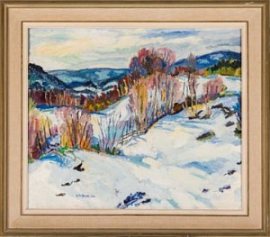 Sørkedalen Vårlandskap by Reidar FRITZVOLD - auction artwork with signature