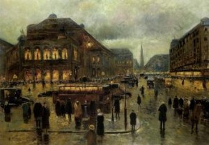 View Of Viennese Opera House by Rudolf PLESSNER