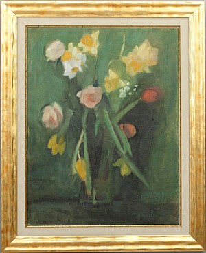 Blommor by Emma KIVEKÄS - auction artwork with signature
