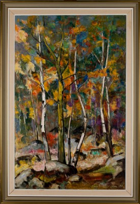 Syysmetsä (höstskog) by Eero KEMPPAINEN - auction artwork with signature