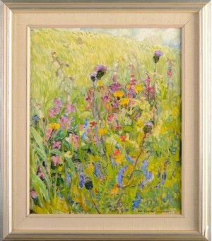 Blommor I Grönska by Nils Gunnar JOHANSSON - auction artwork with signature