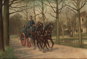 Husarer by Arie Van HATTEM - auction artwork with signature