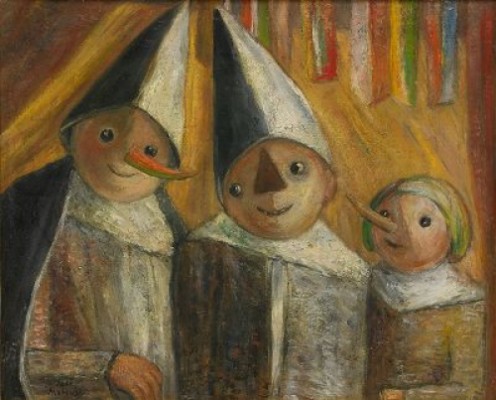 Trois Enfants Au Drapeau by Tadeusz ‘Tade’ MAKOWSKI