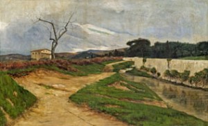 Italian Landscape by Adolfo TOMMASI - auction artwork with signature