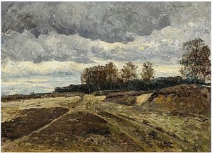Höstlandskap by Carl Fredrik HILL