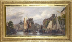 Kanalscen, Amsterdam by William Raymond DOMMERSEN