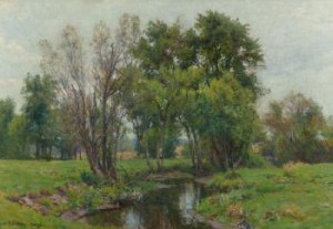 A Meadow Stream by Hugh Bolton JONES