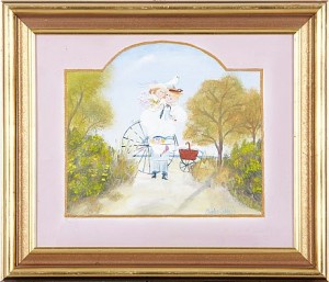 Familjelycka by Monica SAHLIN - auction artwork with signature