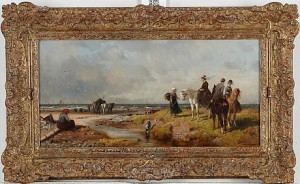 Musselplockerskor Med Ridande Sällskap by Richard BEAVIS