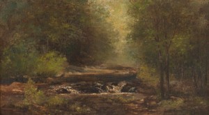 Woodland Stream by Samuel John CARTER
