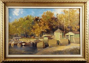 Brunnsvikens Båtbrygga by Jan Bohumil POSPISIL