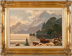 Bergslandskap Med Vattendrag by Jan Bohumil POSPISIL