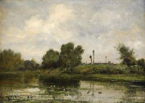 Franskt Landskap by Jules Charles ROZIER