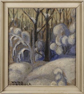 Vinterlandskap by Uuno ESKOLA