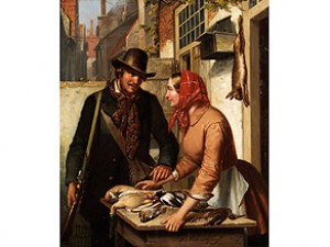 Jäger Mit Wildbret by Jacob AKKERSDYK - auction artwork with signature