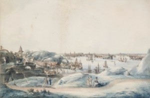 Utsigt Af Stockholm åt Saltsjön, Tagen På Lundins Malmgård På Södermalm by Johan Fredrik MARTIN