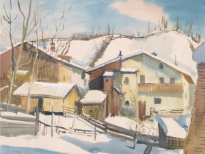 Early Spring In Wagrein by Ernst HUBER