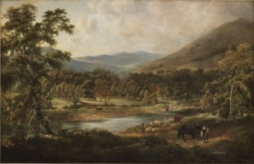 Landskap Med Boskap Och Herdar by Frederick Waters WATTS