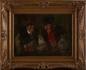 Dryckesbröder by August ROESELER - auction artwork with signature