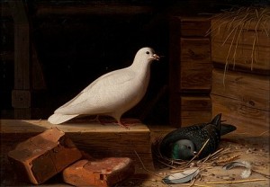 Paloma Blanca by Ferdinand Von WRIGHT