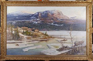 Fjällandskap by Nils OLZON