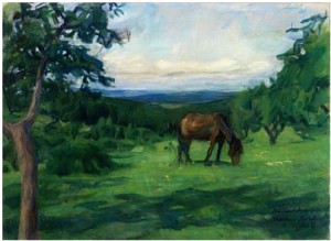 Haven, Olimb Gård På Hadeland by Harriet BACKER - auction artwork with signature