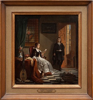 Kärleksbrevet by William Louis ANGUS - auction artwork with signature