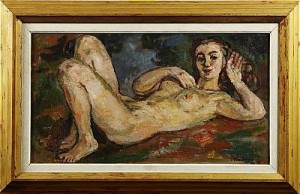 Modellstudie by P. FLEISCHMANN - auction artwork with signature
