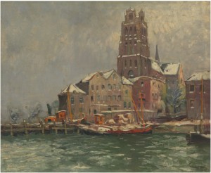 Dordrecht by Lajos GIMES - auction artwork with signature