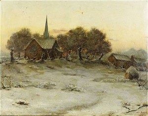 Landskap I Vinterskrud by Jules ROBERT - auction artwork with signature