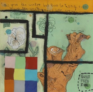 Winter Spring by Squeak Carnwath (1947 CARNWATH - auction artwork with signature