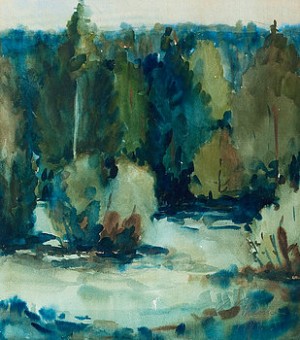 Skogsbrynet by Elis MUONA - auction artwork with signature