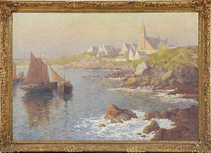 Fransk Kustbild by G. BRICHARD - auction artwork with signature