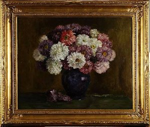 Blomsterstilleben by VUGNIN - auction artwork with signature