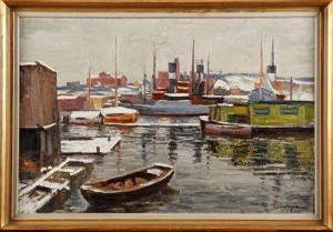 Stockholm I Vinterskrud by Ellis WALLIN