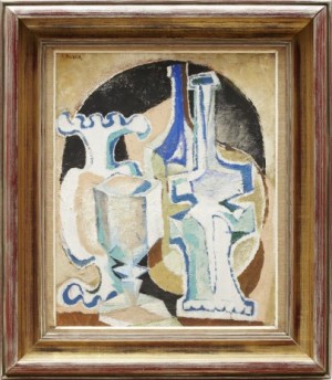 Stilleben Med Flaskor by Jan BRAZDA
