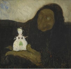 Trollkäringarna Sysselsatte Sig Med Tinka-lillfot-gullhår by John BAUER