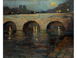 Seinebrücke In Paris by Erna HOPPE KINROSS - auction artwork with signature