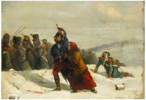 återtåg Från Moskva by Ernest SLINGENEYER - auction artwork with signature
