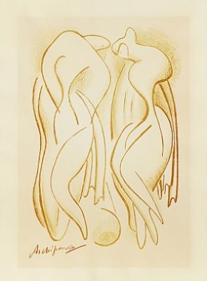 Bathers by Alexander ARCHIPENKO