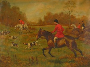 Untitled Hunt Scene by George Derville ROWLANDSON
