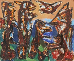 Foreign Ambassador Presents A Jet Fighter To The Nation As A Gift by Asger JORN