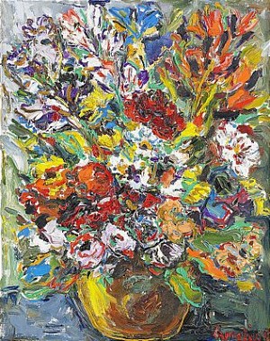 Blomsterstilleben by Albin AMELIN